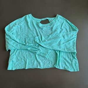 Free People Movement: My Time Layer LS Tee, Color: bluish/green, size XS